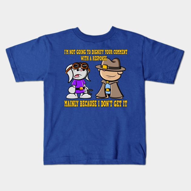 Cyran and Big Oonch Kids T-Shirt by Age of Animus